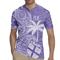 Custom Indo Fijians Rugby Jersey Fiji ke Hindustani Polyneisan Paisley Purple Style - Wonder Print Shop
