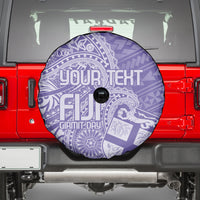 Custom Indo Fijians Spare Tire Cover Fiji ke Hindustani Polyneisan Paisley Purple Style - Wonder Print Shop