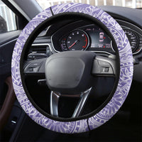 Indo Fijians Steering Wheel Cover Fiji ke Hindustani Polyneisan Paisley Purple Style - Wonder Print Shop