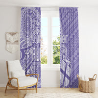 Custom Indo Fijians Window Curtain Fiji ke Hindustani Polyneisan Paisley Purple Style - Wonder Print Shop