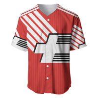 Swiss Football Custom Baseball Jersey 1990-1992 Retro Red Switzerland Vintage