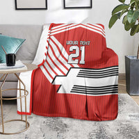Swiss Football Custom Blanket 1990-1992 Retro Red Switzerland Vintage