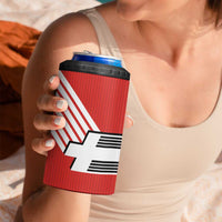 Swiss Football Custom 4 in 1 Can Cooler Tumbler 1990-1992 Retro Red Switzerland Vintage