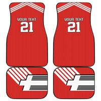 Swiss Football Custom Car Mats 1990-1992 Retro Red Switzerland Vintage