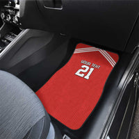 Swiss Football Custom Car Mats 1990-1992 Retro Red Switzerland Vintage