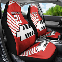 Swiss Football Custom Car Seat Cover 1990-1992 Retro Red Switzerland Vintage