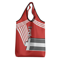 Swiss Football Custom Grocery Bag 1990-1992 Retro Red Switzerland Vintage