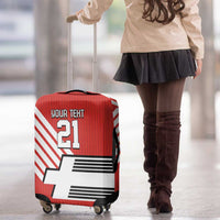 Swiss Football Custom Luggage Cover 1990-1992 Retro Red Switzerland Vintage