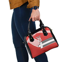 Swiss Football Custom Shoulder Handbag 1990-1992 Retro Red Switzerland Vintage