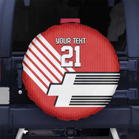 Swiss Football Custom Spare Tire Cover 1990-1992 Retro Red Switzerland Vintage