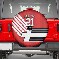 Swiss Football Custom Spare Tire Cover 1990-1992 Retro Red Switzerland Vintage