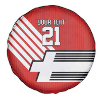 Swiss Football Custom Spare Tire Cover 1990-1992 Retro Red Switzerland Vintage