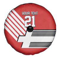 Swiss Football Custom Spare Tire Cover 1990-1992 Retro Red Switzerland Vintage