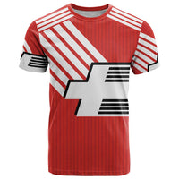 Swiss Football Custom T Shirt 1990-1992 Retro Red Switzerland Vintage
