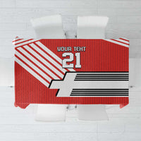 Swiss Football Custom Tablecloth 1990-1992 Retro Red Switzerland Vintage