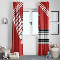 Swiss Football Custom Window Curtain 1990-1992 Retro Red Switzerland Vintage