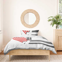 Swiss Football Custom Bedding Set 1990-1992 Retro White Switzerland Vintage