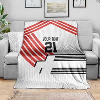 Swiss Football Custom Blanket 1990-1992 Retro White Switzerland Vintage