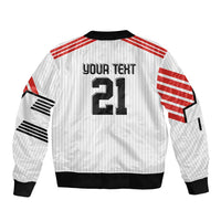 Swiss Football Custom Bomber Jacket 1990-1992 Retro White Switzerland Vintage