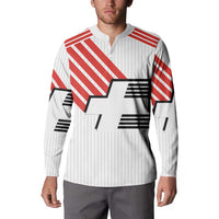 Swiss Football Custom Button Sweatshirt 1990-1992 Retro White Switzerland Vintage