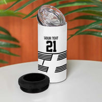 Swiss Football Custom 4 in 1 Can Cooler Tumbler 1990-1992 Retro White Switzerland Vintage