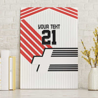 Swiss Football Custom Canvas Wall Art 1990-1992 Retro White Switzerland Vintage