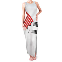 Swiss Football Custom Family Matching Tank Maxi Dress and Hawaiian Shirt 1990-1992 Retro White Switzerland Vintage