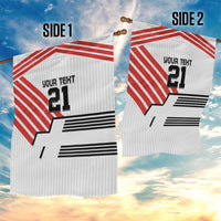 Swiss Football Custom Garden Flag 1990-1992 Retro White Switzerland Vintage