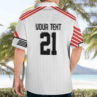 Swiss Football Custom Hawaiian Shirt 1990-1992 Retro White Switzerland Vintage