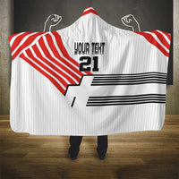 Swiss Football Custom Hooded Blanket 1990-1992 Retro White Switzerland Vintage