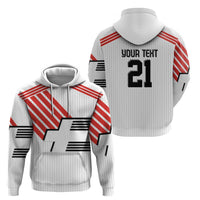 Swiss Football Custom Hoodie 1990-1992 Retro White Switzerland Vintage