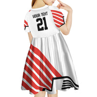 Swiss Football Custom Kid Short Sleeve Dress 1990-1992 Retro White Switzerland Vintage