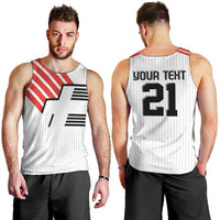 Swiss Football Custom Men Tank Top 1990-1992 Retro White Switzerland Vintage