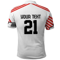 Swiss Football Custom Polo Shirt 1990-1992 Retro White Switzerland Vintage