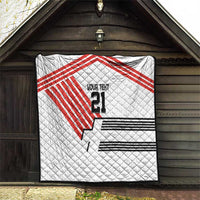 Swiss Football Custom Quilt 1990-1992 Retro White Switzerland Vintage