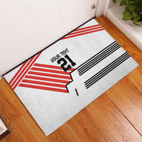 Swiss Football Custom Rubber Doormat 1990-1992 Retro White Switzerland Vintage