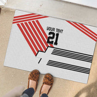 Swiss Football Custom Rubber Doormat 1990-1992 Retro White Switzerland Vintage