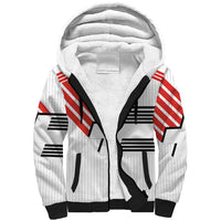 Swiss Football Custom Sherpa Hoodie 1990-1992 Retro White Switzerland Vintage