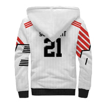 Swiss Football Custom Sherpa Hoodie 1990-1992 Retro White Switzerland Vintage