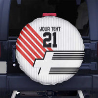 Swiss Football Custom Spare Tire Cover 1990-1992 Retro White Switzerland Vintage