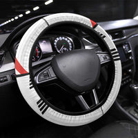 Swiss Football Steering Wheel Cover 1990-1992 Retro White Switzerland Vintage