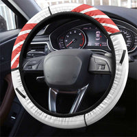Swiss Football Steering Wheel Cover 1990-1992 Retro White Switzerland Vintage