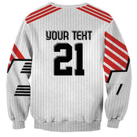 Swiss Football Custom Sweatshirt 1990-1992 Retro White Switzerland Vintage