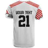 Swiss Football Custom T Shirt 1990-1992 Retro White Switzerland Vintage