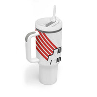 Swiss Football Custom Tumbler With Handle 1990-1992 Retro White Switzerland Vintage