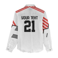 Swiss Football Custom Women Casual Shirt 1990-1992 Retro White Switzerland Vintage