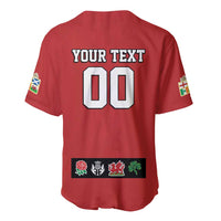 Custom British Lions Baseball Jersey Combination of England Irish Scottish Welsh