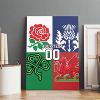 Custom British Lions Canvas Wall Art Combination of England Irish Scottish Welsh