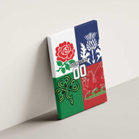 Custom British Lions Canvas Wall Art Combination of England Irish Scottish Welsh