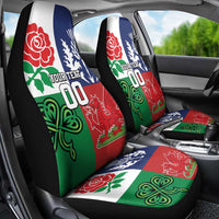 Custom British Lions Car Seat Cover Combination of England Irish Scottish Welsh